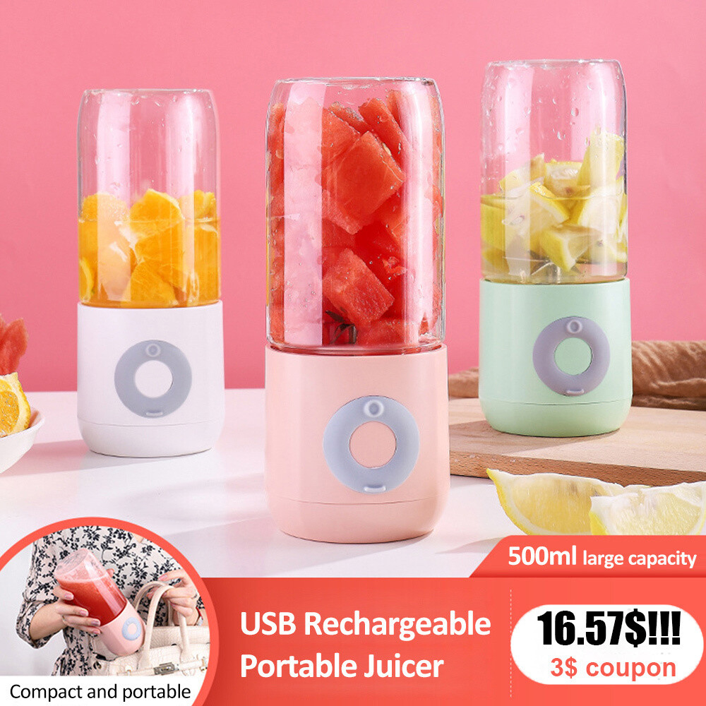 Mini Portable Juicer Rechargeable Electric Juicer Milkshake Fruit