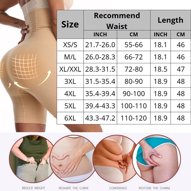 Cxzd Shapewear For Women Tummy Control Shorts High Waist Panty Mid