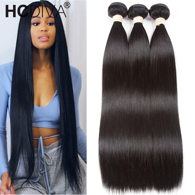 Brazilian Straight Hair Bundles 3/4 Pieces Straight Human Hair Bundles