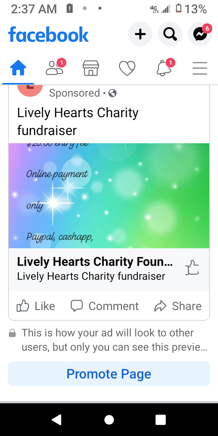 Lvly Hrts Ch Fdn &amp; Orgs. UnAnswered Prayers Answered fundraising Contest