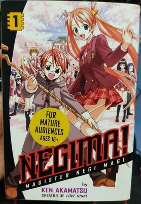 Negima Manga Volumen 1 Ingles