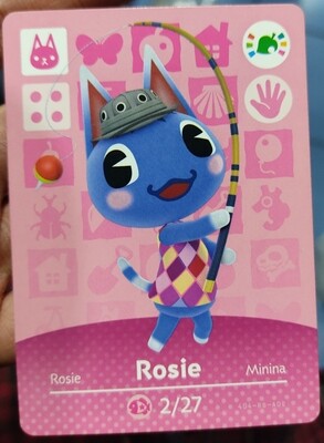 SH Animal Crossing Amiibo Festival Rosie Tarjeta Oficial