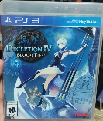 SH Deception IV Blood Ties Playstation 3