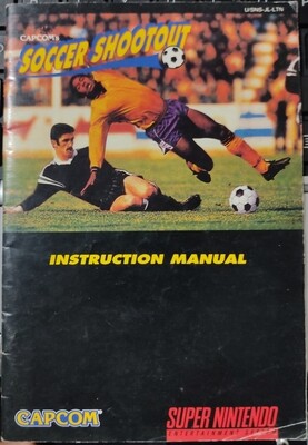 Capcom Soccer Shootout Super Nintendo Manual