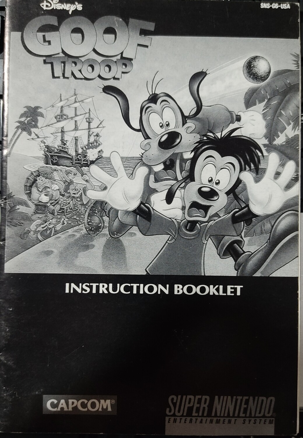 Disney Goof Troop Super Nintendo Manual