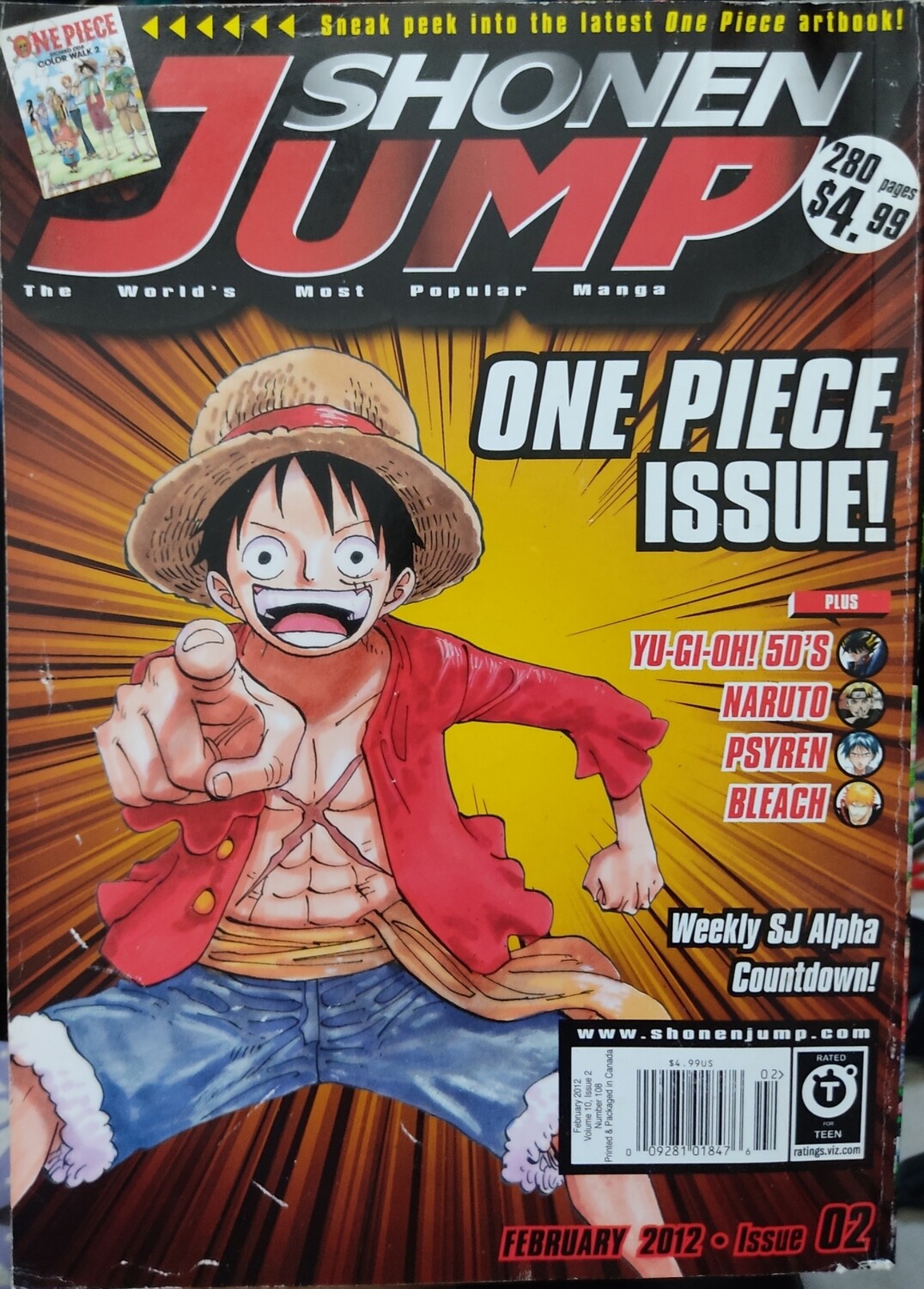 Shonen Jump Numero 108 Manga 2012