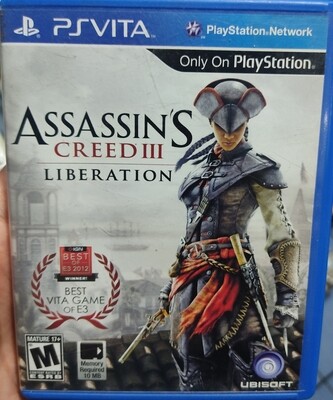 SJ Assassin&#39;s Creed III Liberation Vita Cartucho
