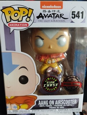 Aang on Airscooter Avatar The Last Airbender Funko Pop Special Edition Glow Chase