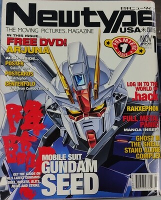 Newtype USA Issue 1 Mobile Suit Gundam Seed 2002 Revista