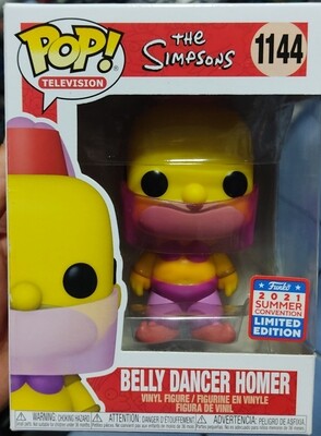SJ Belly Dancer Homer The Simpsons Funko Pop 2021 Summer Convention Limited Edition ()