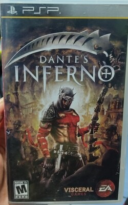 SJ3 Dante&#39;s Inferno PlayStation Portable PSP Usado Completo