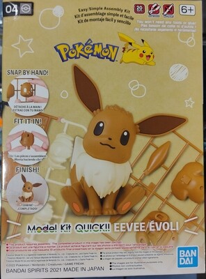 Eevee Model Kit Quick Bandai Spirits 2021 Pokemon 04 Nuevo Sellado