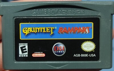 NELA Gauntlet Rampart Nintendo Game Boy Advance Cartucho