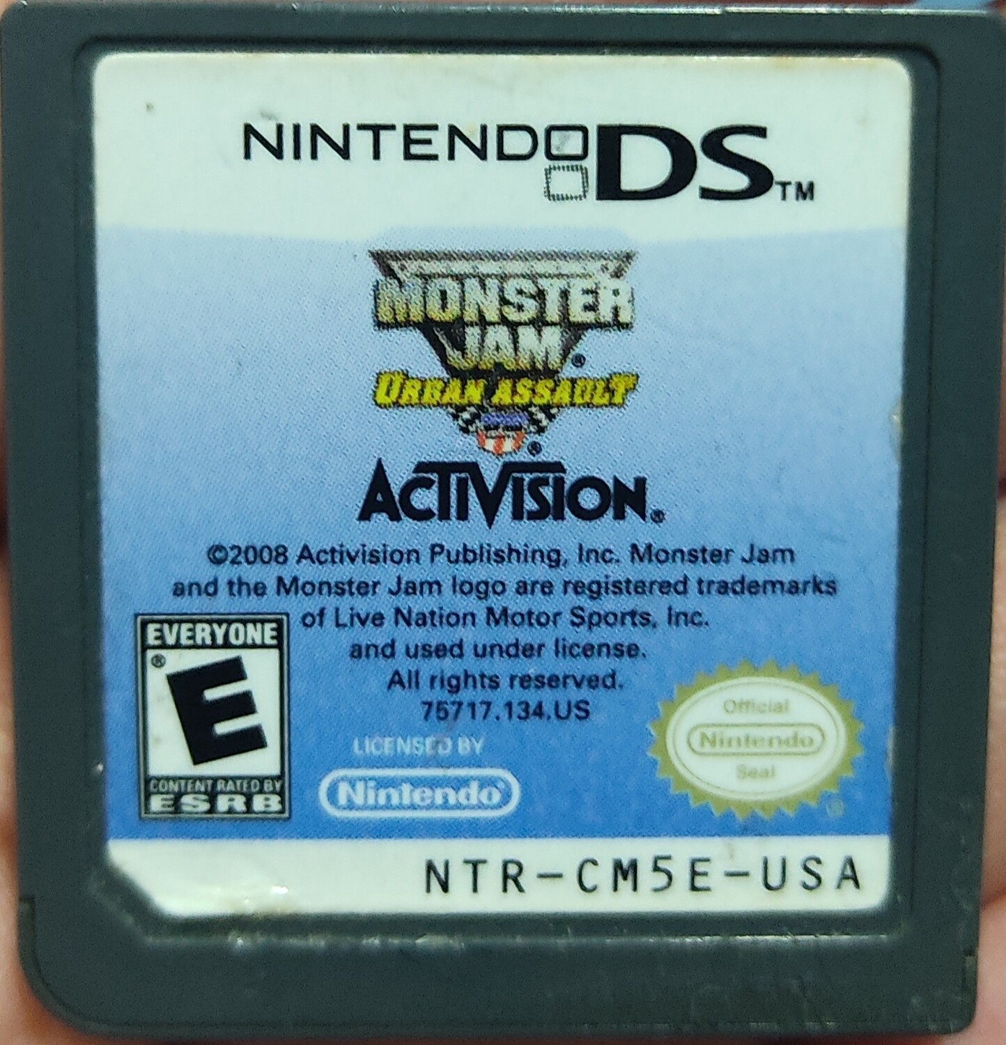 SJ Monster Jam Urban Assault Nintendo DS Cartucho
