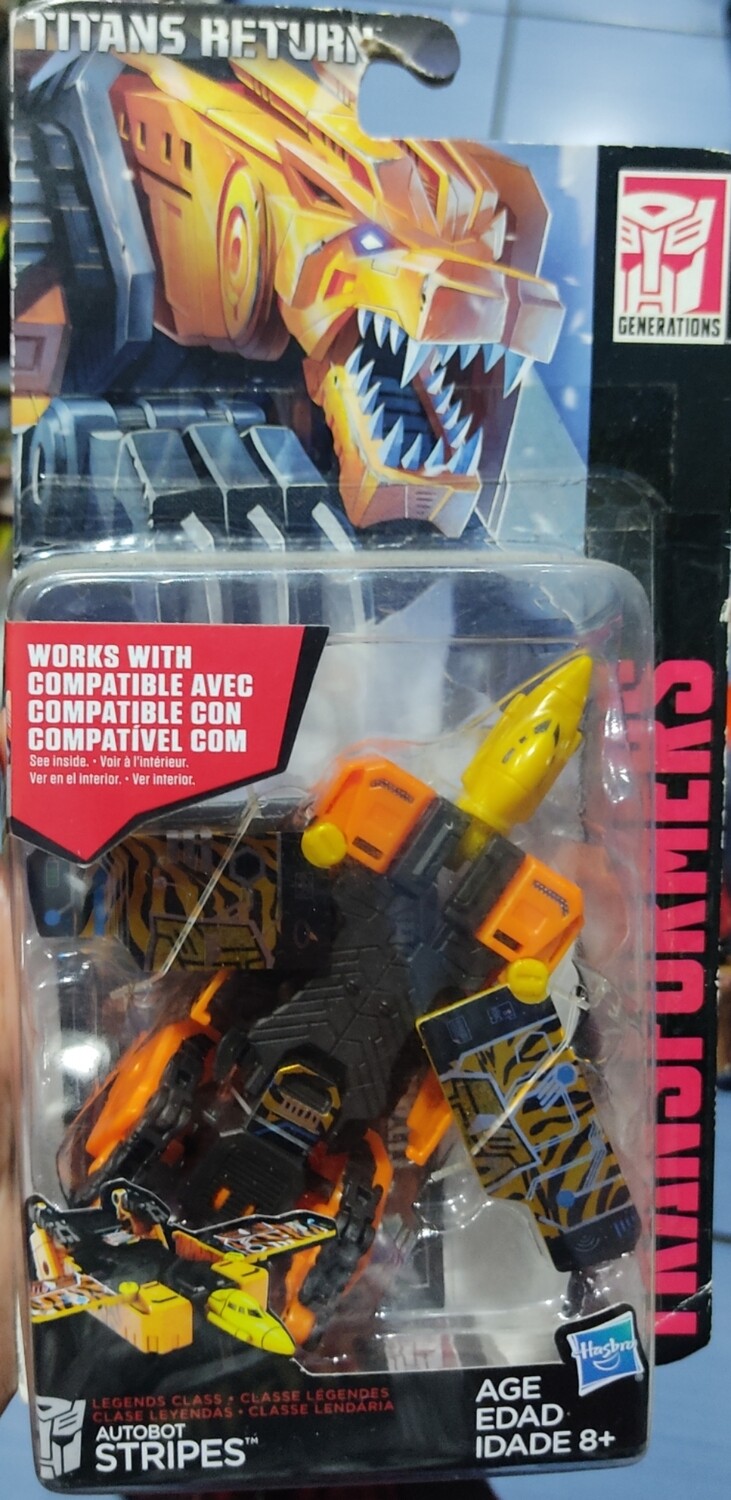 SJ Transformers Figura Autobot Stripes Figura Titans Return Hasbro Generations