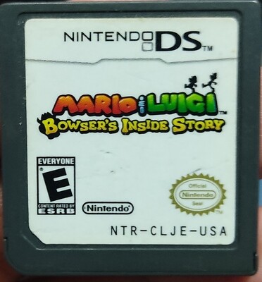 SJ Mario Luigi Bowser&#39;s Inside Story Nintendo DS Cartucho