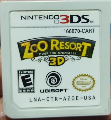 Zoo Resort 3D Nintendo 3DS Cartucho