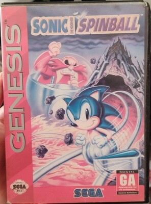 Sonic The Hedgehog Spinball Sega Genesis Usado Sin Manual