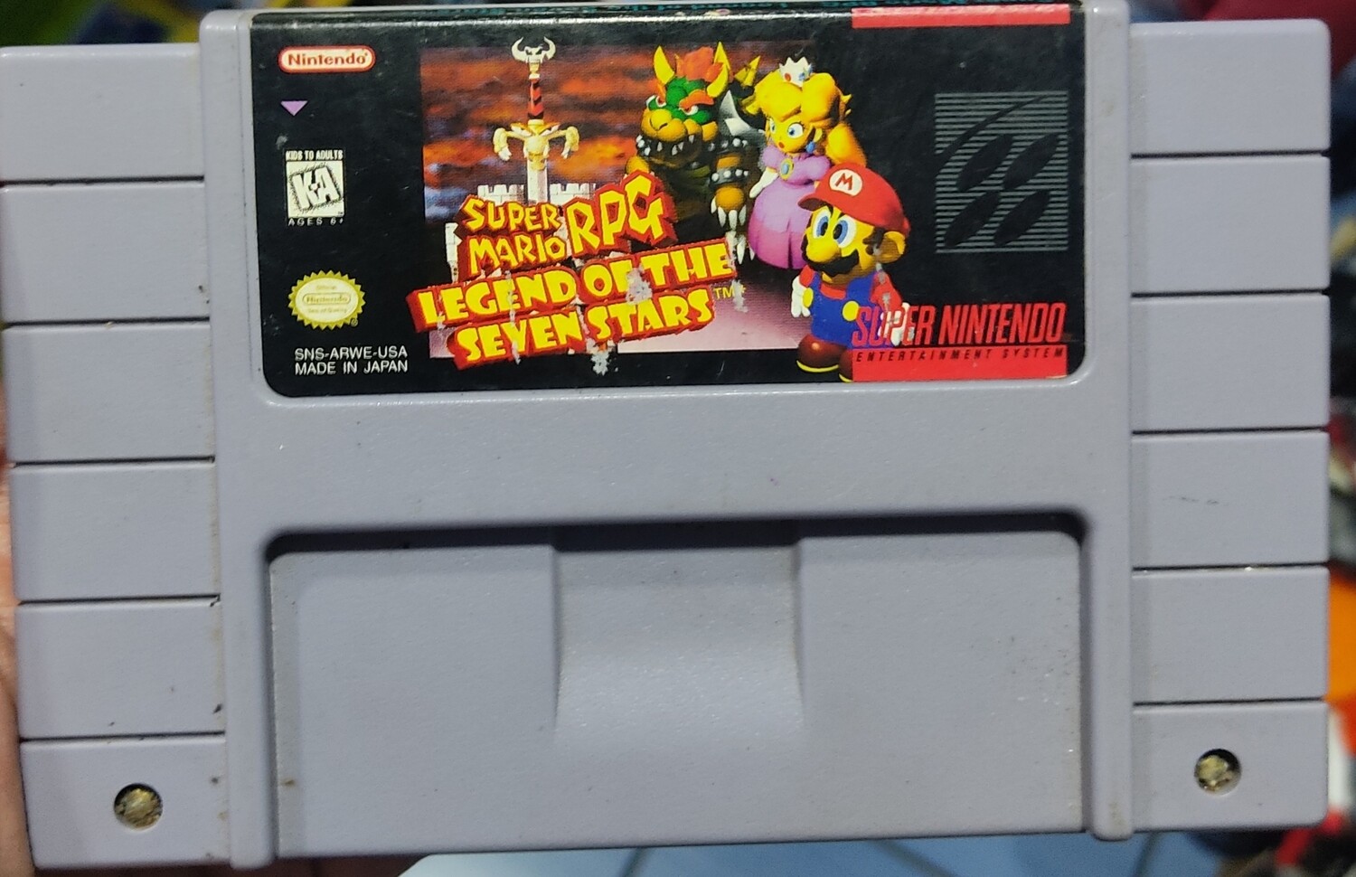 Super Mario RPG Legend of the Seven Stars Super Nintendo Cartucho