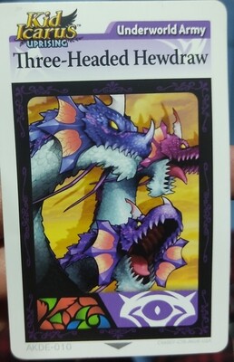 Kid Icarus Uprising Three Headed Hewdraw Underworld Army Card