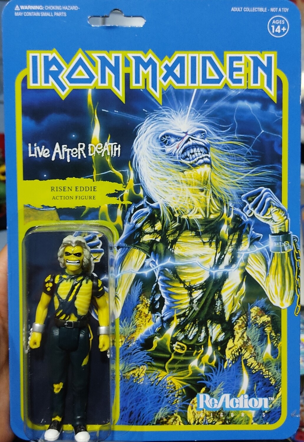 Iron Maiden Live After Death Risen Eddie Reaction Figure Blister