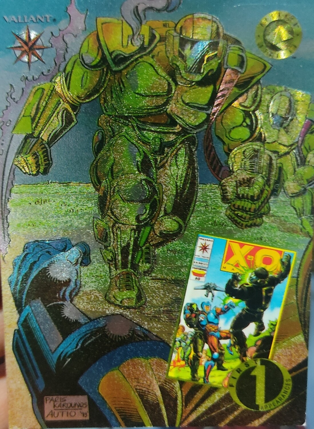 XO Manowar FA16 Valiant Comics Tarjeta
