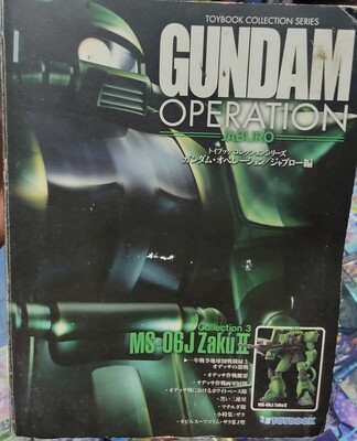 NELA Gundam Operation Jaburo Zaku II TB Toybook Figura Anime y Libro