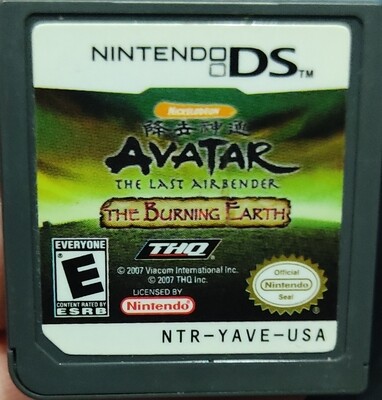 SJ Avatar The Burning Earth Nintendo DS Cartucho