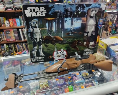 Speeder Bike Biker Scout Star Wars 12 Pulgadas Hasbro Usado Completo