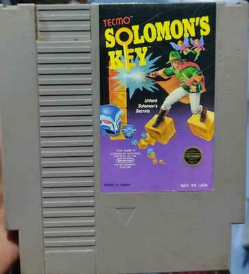 SJ Solomons Key NES Cartucho