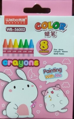 Crayones de 8 Colores Weibo 8x90mm