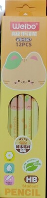 12 Lapices Weibo Cat Madera
