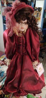 Kinnexdolls Emerald Muneca de Porcelana 20 pulgadas