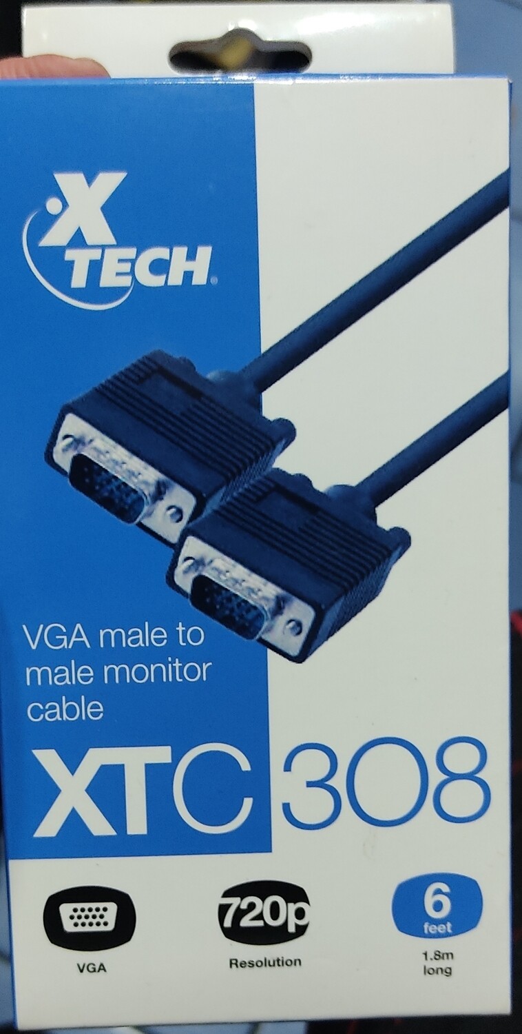 X Tech XTC 308 VGA Macho Cable