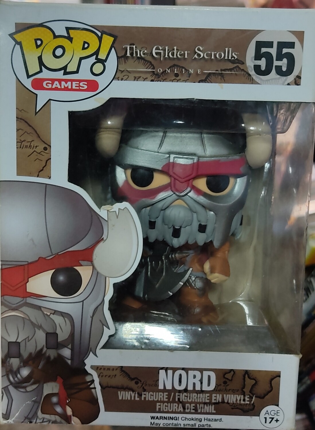 NELA Nord The Elder Scrolls Online Skyrim Funko Pop 55 Caja Danada