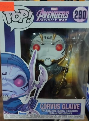 Corvus Glaive Funko Pop Avengers Infinity War 290 Caja Danada