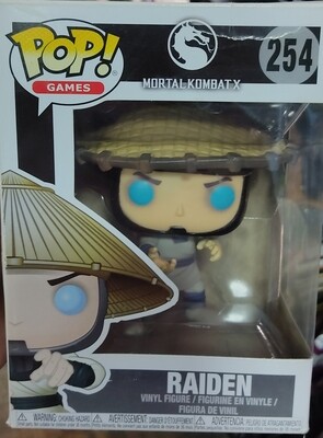 Raiden Funko Pop 254 Mortal Kombat X Caja Danada