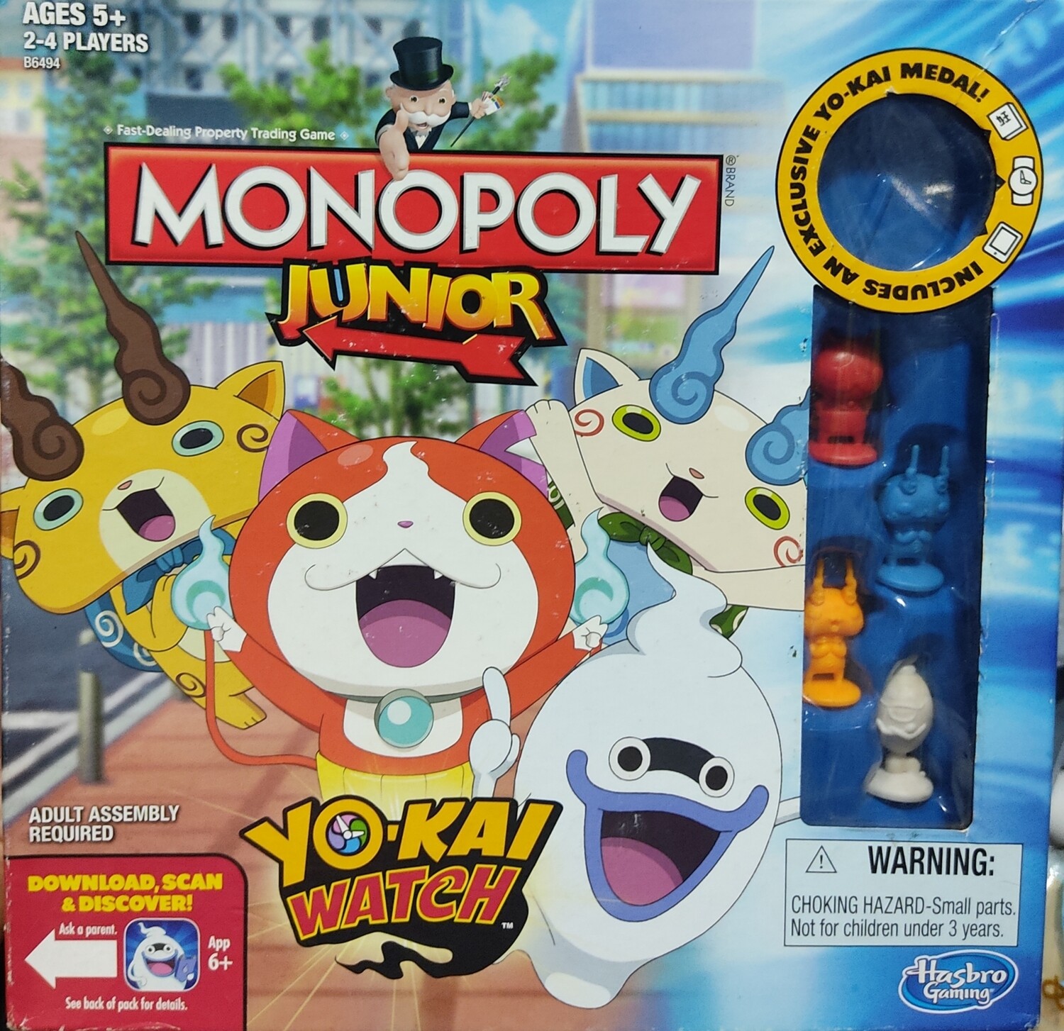 SH Yokai Watch Monopoly Junior Usado sin Medalla Juego de Mesa