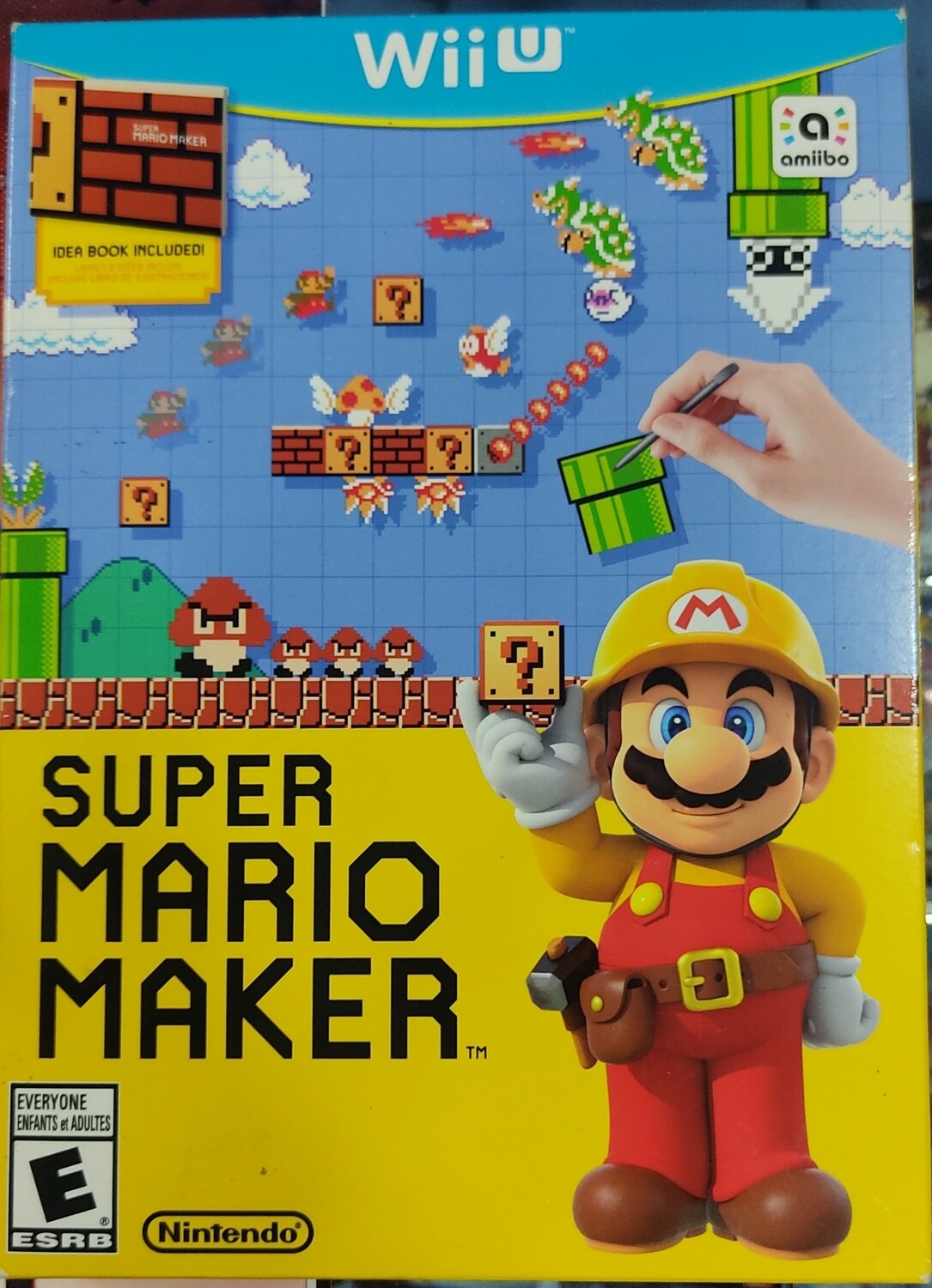SJ4 Super Mario Maker Nintendo Wii U + Artbook Usado Completo