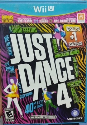 BAF1 Just Dance 4 Nintendo Wii U Usado Completo