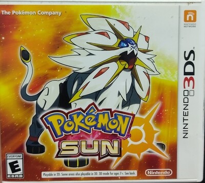 SH1 Pokemon Sun Nintendo 3DS Usado Completo