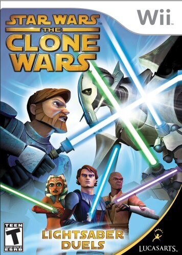 STAR WARS: THE CLONE WARS LIGHTSABER DUELS  (Nintendo Wii) Usado Completo