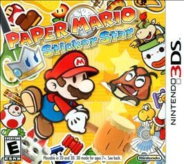 SJ PAPER MARIO: STICKER STAR  (Nintendo 3DS) Cartucho