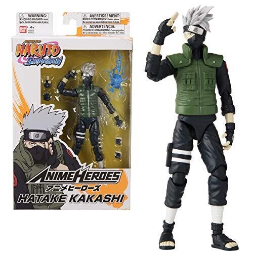 SJ Kakashi Hatake Anime Heroes Figura Anime 6 Pulgadas Naruto Shipudden Bandai