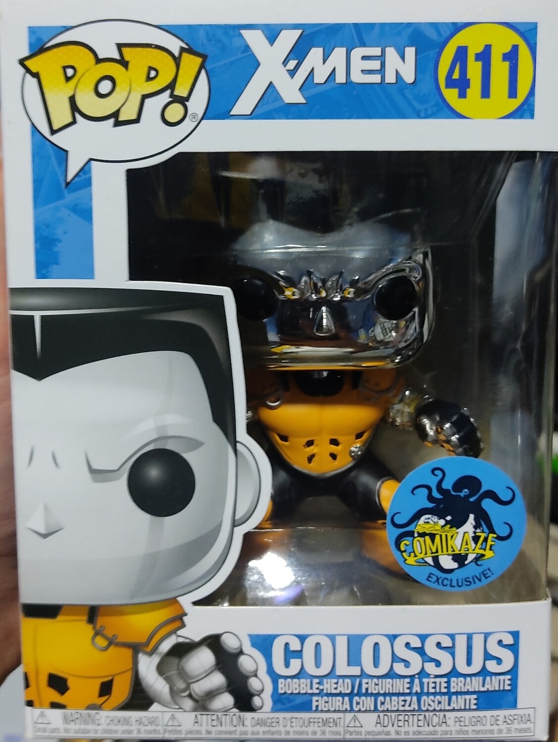 Colossus Funko Pop 411 X Men Marvel Komikaze Exclusive