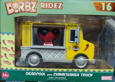 SH6 Deadpool Figura With Chimichangs Truck Dorbz Ridez 17 Funko