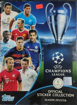 UEFA Champions League Season 2015 Topps Album Football 30% lleno