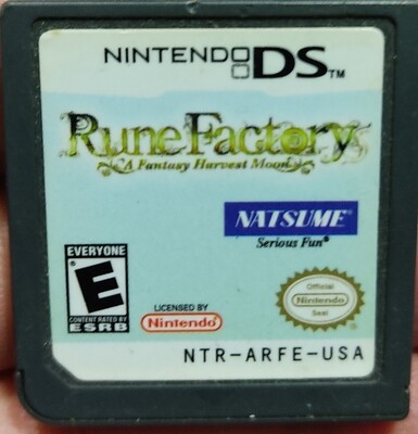 SJ Rune Factory A Fantasy Harvest Moon Nintendo DS Cartucho