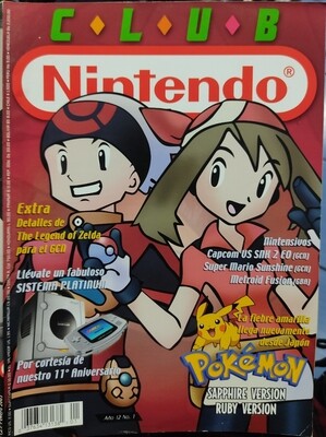 BA15 Club Nintendo Año 12 Numero 1 Pokemon Sapphire Version Revista