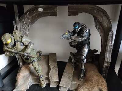 SJ Halo Figura Estatuas Master Chief 14 pulgadas